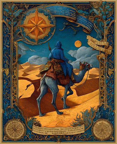 Blue robed camel - blue-robed,